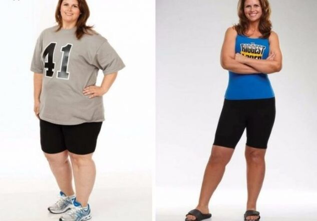 antes e depois de perder peso com uma dieta protéica